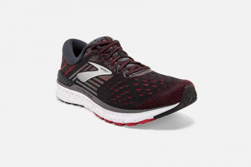 Brooks Transcend 6 Blk Red Warwick Sports